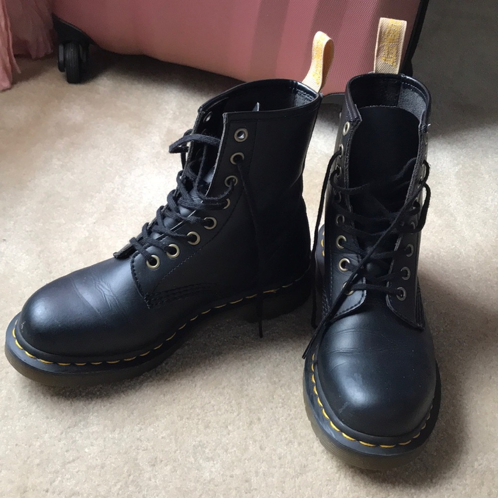 Black vegan doc martens
